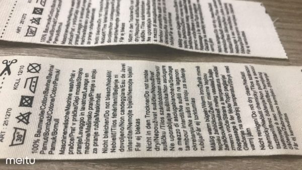 Cotton Tape Printig 02 muestra impresa con cinta de algodón