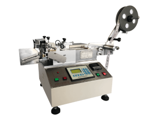 Mini máquina de corte en frío para etiquetas textiles y cintas
